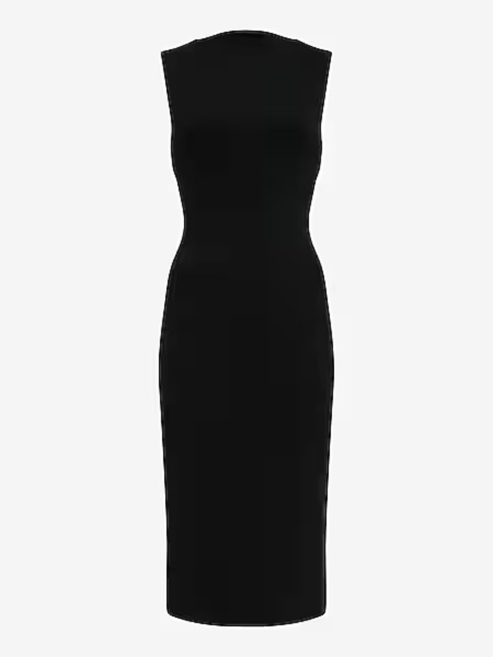 XL Classic Sleeveless Black Sheath Dress - Picture 4 of 5